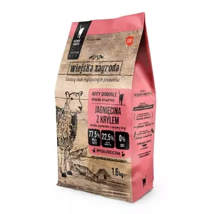 Сухой корм для кошек wiejskazagroda Lamb with krill 400 г — для взрослых, белок 44%, жир 15%, влага 6%