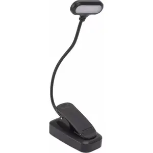 Bounn JSB06 LED Desk Lamp with Book Clip, Black