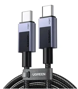 Кабель USB UGREEN 45068 2 м USB C - USB C 0.48 Гбит/с 240 Вт Черный, Серый