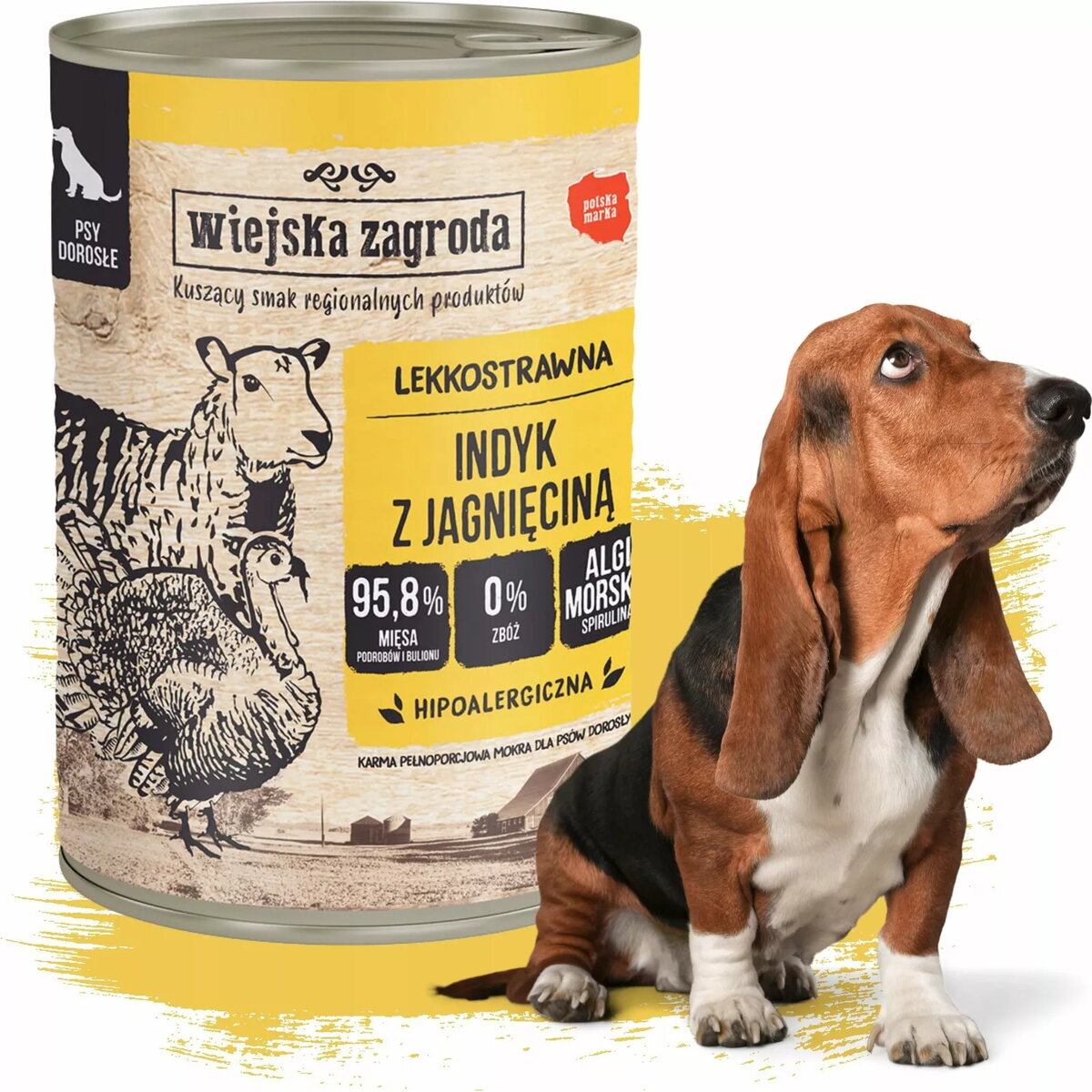 Svaigs dog food wiejskazagroda Turcija ar