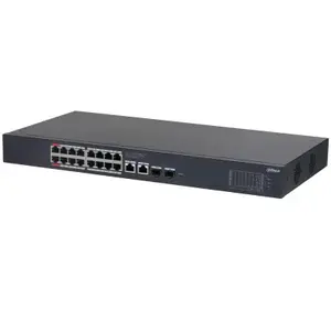 Pārvaldāms L2 Gigabit PoE slēdzis DAHUA CS4220-16GT-240 18x Gigabit RJ-45 porti 40 Gbit/s iekārtai stendā melns
