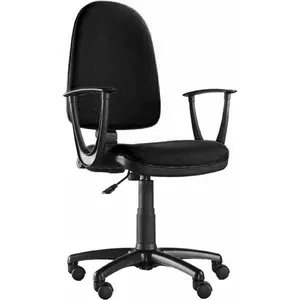 Office Products office chair Evia Black — ergonomic swivel chair, fabric upholstery, adjustable height