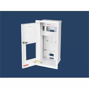 Skaitītāja skapītis KARWASZ RW-1P/E iebūvējamais 1-skaitītājam, vienfāzes, 6 moduļi, plombējams, IP30, dziļums 115 mm