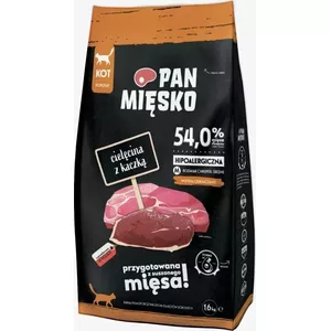 Сухой корм для кошек pan miĘsko Beef with Duck Adult Cat M M 1.6 кг – полноценный рацион для взрослых кошек