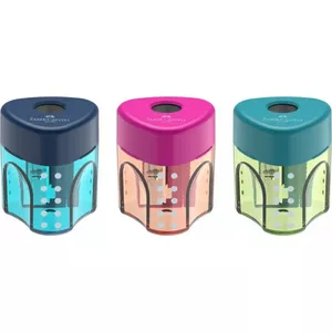 Pencil Sharpener Faber-Castell Auto Grip Mini — compact handheld sharpener, mixed colors