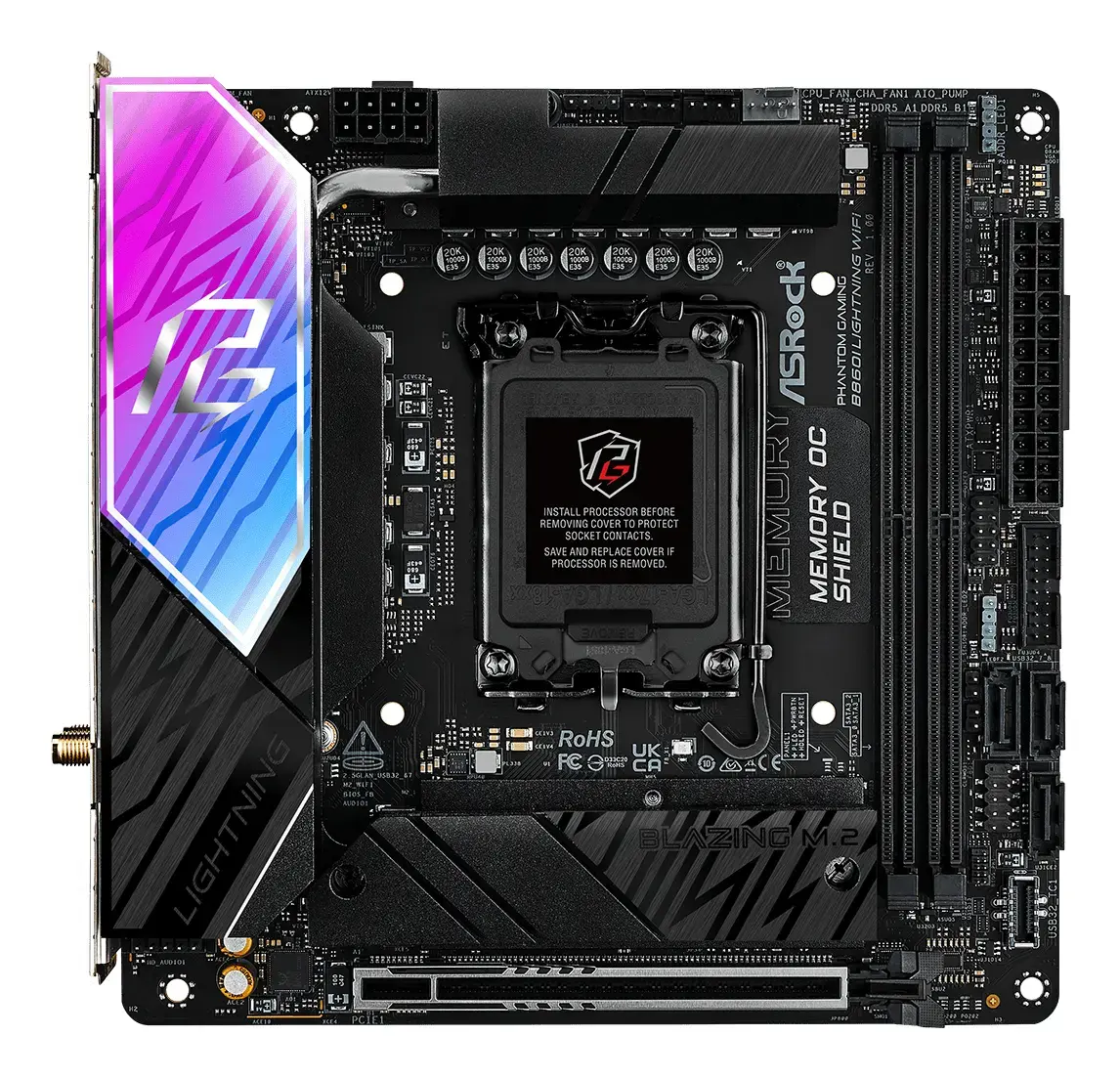ASROCK B860I Lightning WiFi Mini‑ITX материнская плата Photo 2