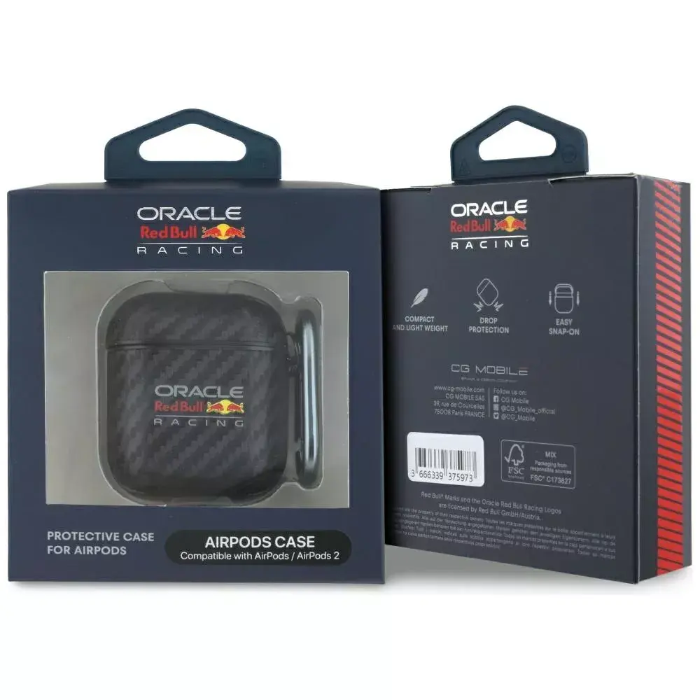 Red Bull PU Carbon maciņš priekš AirPods 1/2 Photo 3