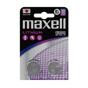 Coin cell battery MAXELL CR2032 3V — lithium single-use, CR2032 size, pack of 2
