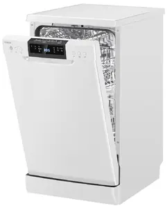 Bomann GSP 7418 Freestanding Slimline Dishwasher 10 Place Settings White 448 mm Width Energy Class D 47 dB