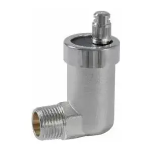 Automatic angled air vent Afriso R1/2" model 7775300 for heating and plumbing systems