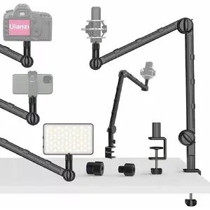 Desk Mount Studio Stand Ulanzi LS25 for Camera, Microphone, LED – adjustable desk holder