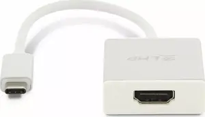 USB-C to HDMI 2.0 adapter LMP — 3840×2160, aluminium housing, silver
