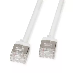 Networking cable ROLINE 21.15.4570 RJ-45 Cat6a 0.5 m White