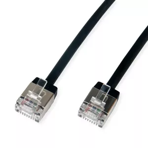 Networking Cable ROLINE 21.15.4565 RJ-45 Cat6a 1m Black