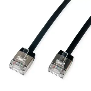 Networking Cable ROLINE 21.15.4564 RJ-45 Cat6a 1.5m Black