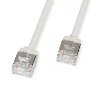 Networking Cable ROLINE 21.15.4502 RJ-45 Cat6a 2m Grey