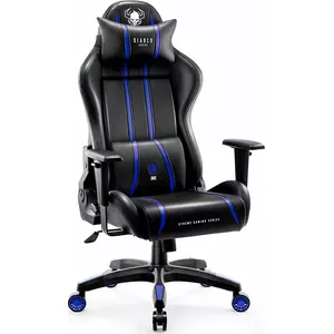 Gaming chair Diablo Chairs X-ONE 2.0 Normal Blue — ergonomic seat, adjustable backrest and armrests