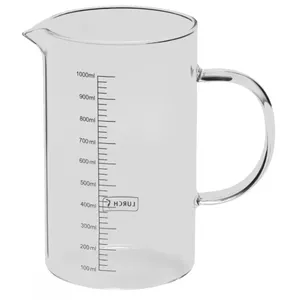 Measuring cup Lurch DE550070202 1 L borosilicate glass with handle and pouring spout, scale 50–500 ml