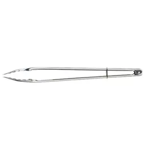 KitchenCraft stainless steel food tongs GB40KCTONGS40 — 40 cm, locking ring, dishwasher-safe