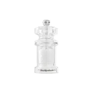 Солонка-мельница Cole and Mason 675 Transparent, ёмкость 675 мл, высота 118 мм, керамический механизм, регулировка помола