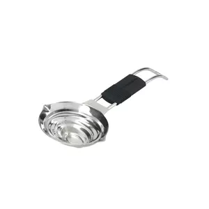 Measuring spoon MasterClass GB40MCMSPNLEV — stainless steel 4 sizes (2.5, 5, 7.5, 15 ml) with silicone handle