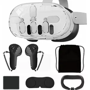 Protective Accessory Kit by JYS — Cover Case for VR Headset Goggles Meta Quest 3