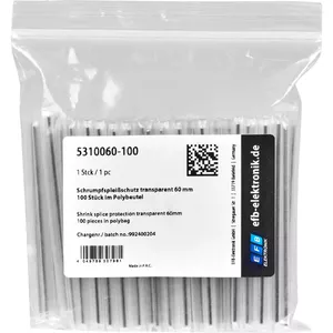 Siltuma saraušanās caurule EFB Elektronik 5310060-100 Caurspīdīga 60mm