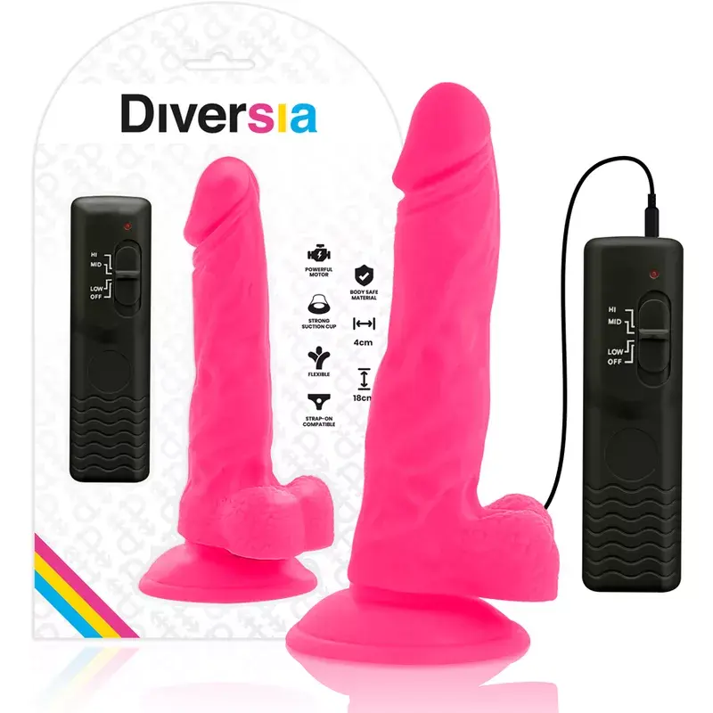 Вибратор DIVERSIA FLEXIBLE VIBRATING DILDO Photo 2