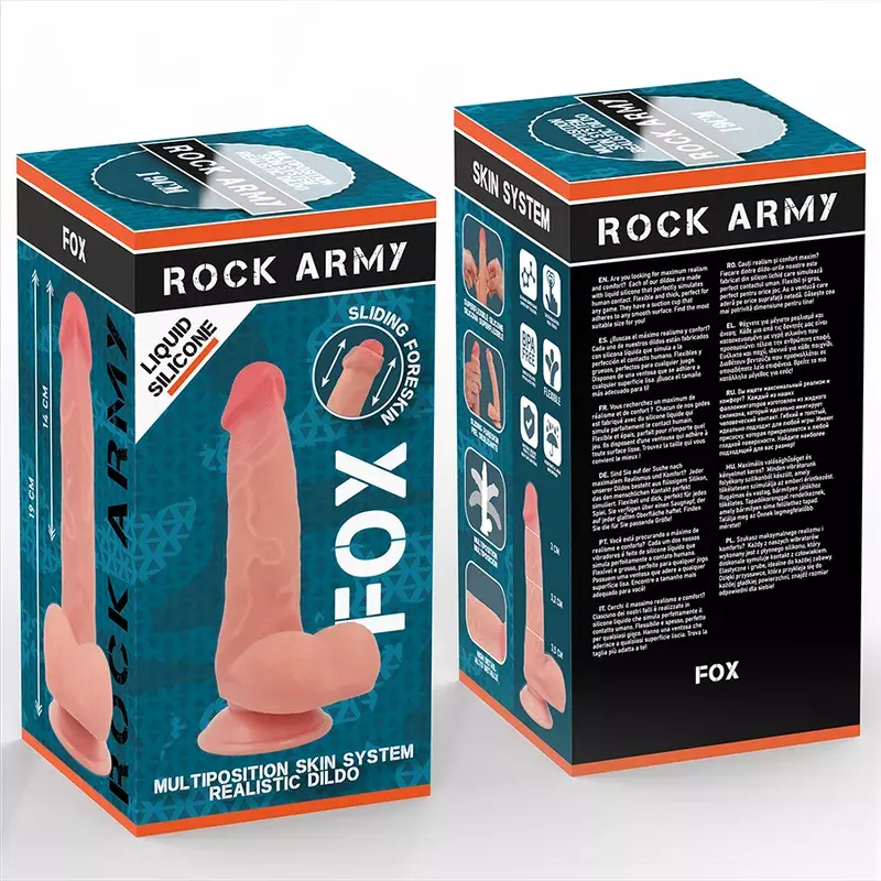 Dildo rock army Liquid Silicone Fox 19 см Photo 8
