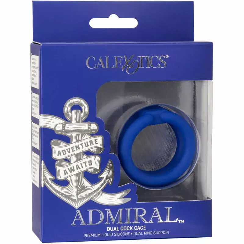 Клетка для пениса CALEXOTICS Admiral Dual Blue Photo 6
