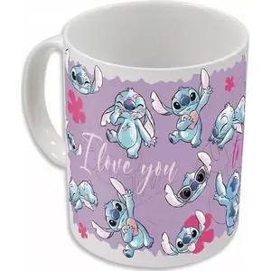 Ceramic color-changing mug STITCH Disney Stitch & Angel 325 ml in gift box