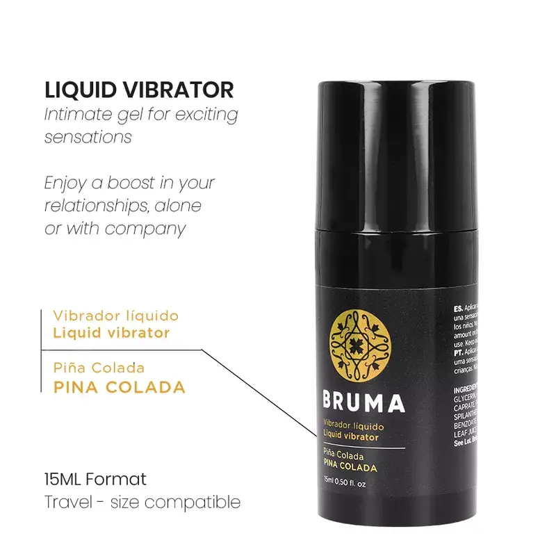 BRUMA Liquid Vibrator Ultra Sliding Pina Colada 15 ml Photo 3