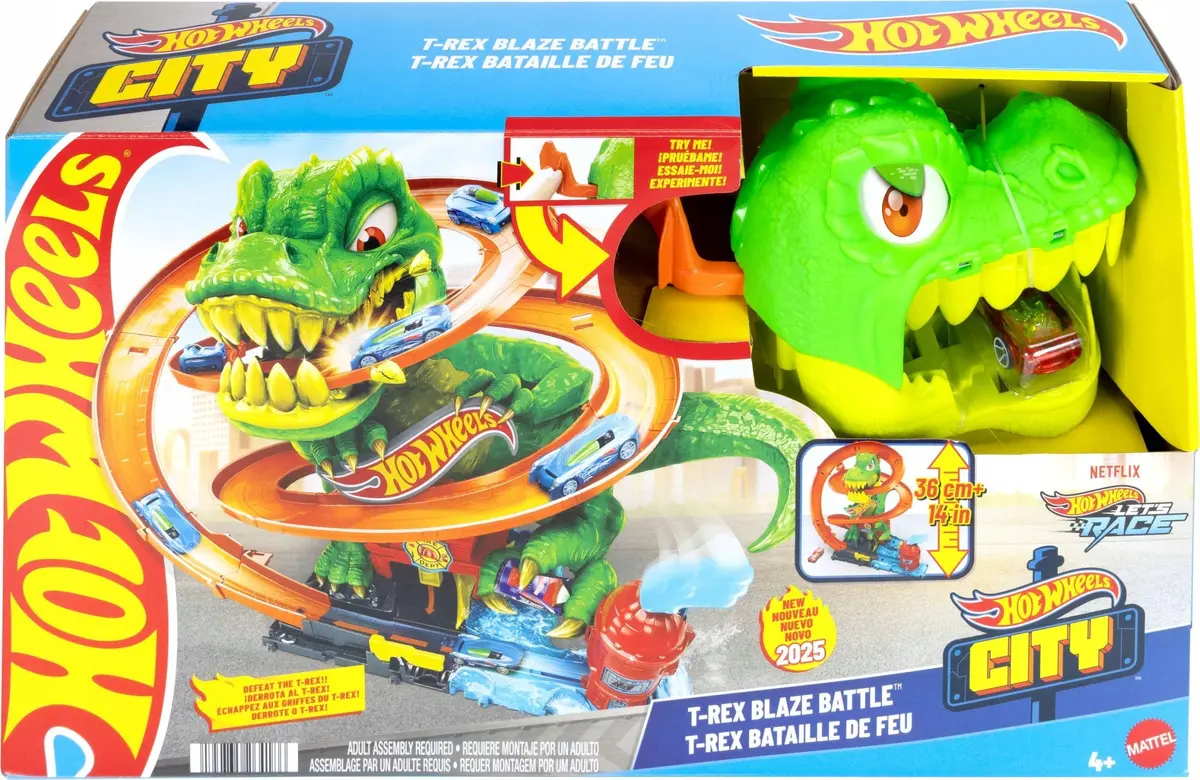 Spēļu transporta trase Hot Wheels T-Rex