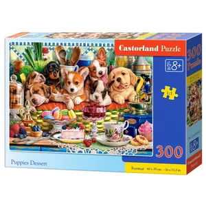 Puzle Castor Puzzle 300 gab. Puppies Dessert – 300 gb., bērnu un ģimenes puzle
