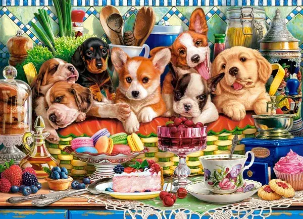 Castor Puzzle 300 gab. Puppies Dessert Photo 2