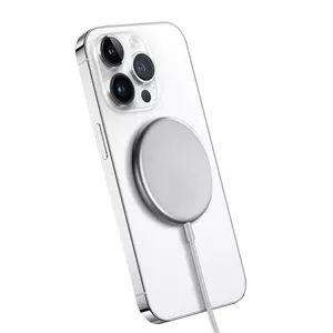 Wireless Charger Crong MagSpot CRG-MS15W-SLV Fast Charging Indoor DC
