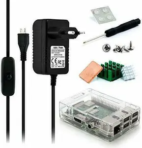 Single-board computer Raspberry Pi 5 Full Kit 16GB — white/red