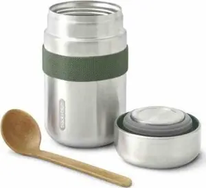 Flask black blum BAM-FFB-S010 Round food storage container 0.4 L Olive stainless steel 152 mm height 88 mm diameter 370 g 1 pc