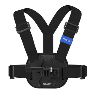 Chest mount Telesin S2-CGP-02-OL adjustable for sports cameras, olive