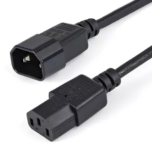 Power Extension Cord StarTech.com PXT1001M 1m C14 to C13 10A 125V