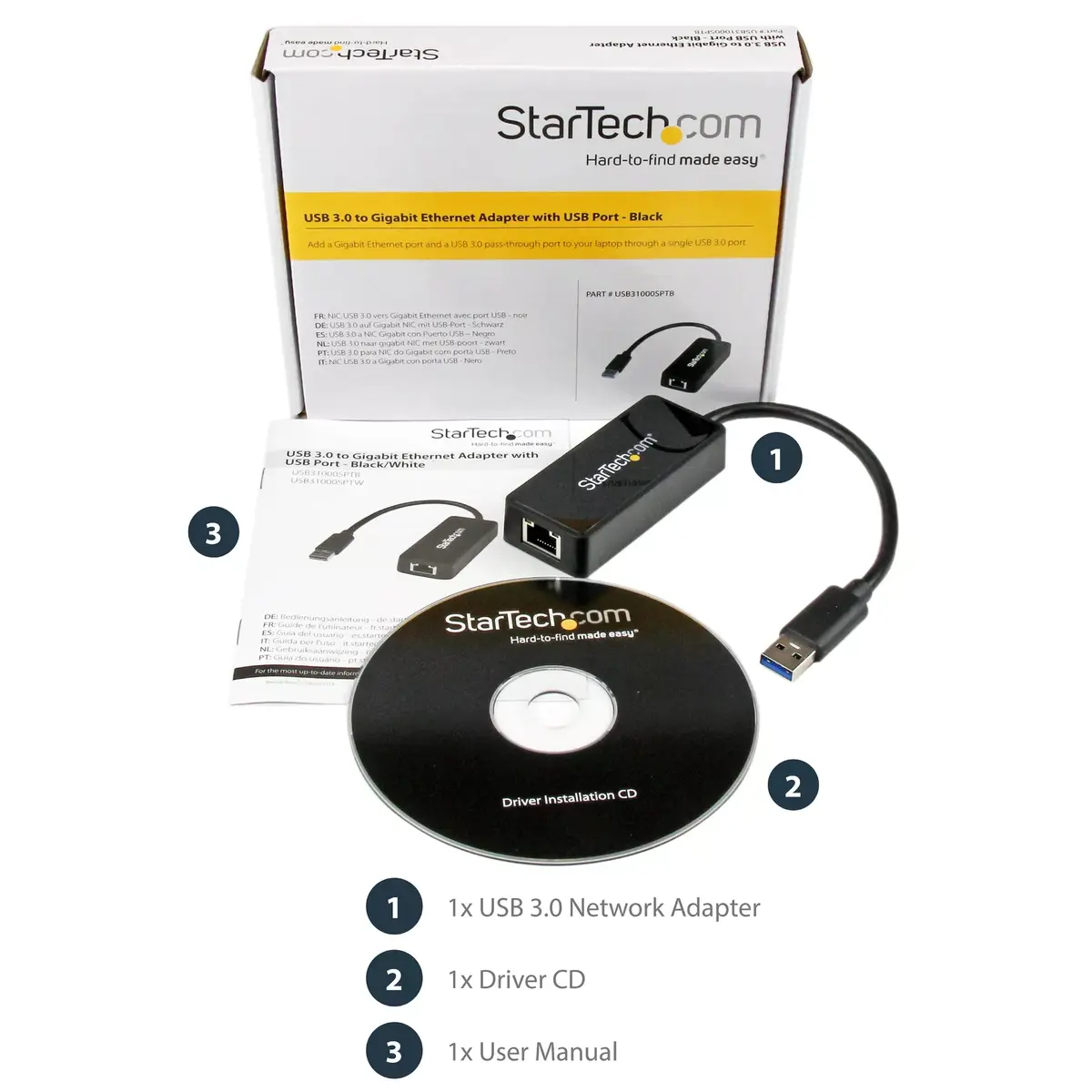 USB 3.0 to Gigabit Ethernet Adapter StarTech.com USB31000SPTB Photo 12
