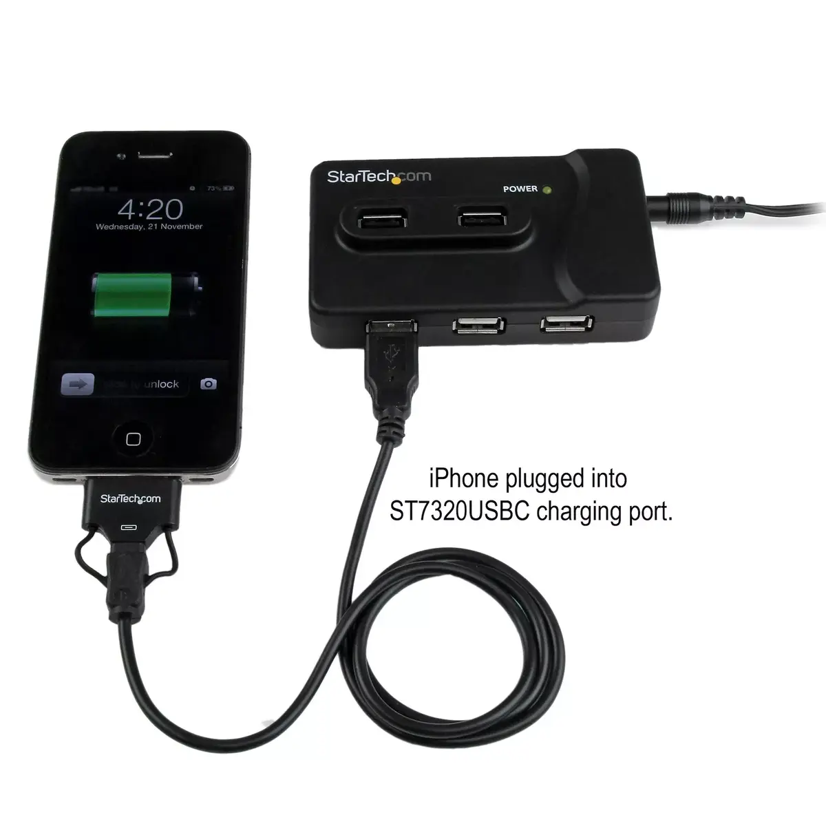 StarTech.com 6 portu USB 3.0 / USB 2.0 kombinētais centrmezgls Photo 5