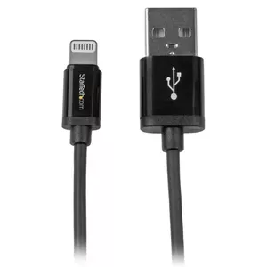 USB to Lightning Cable StarTech.com 1m High Speed Charging Black