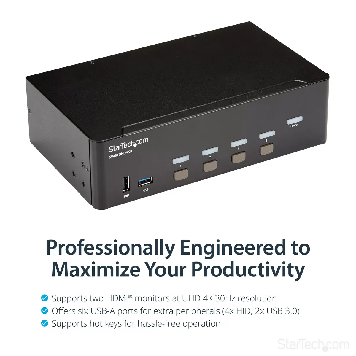 KVM slēdzis StarTech.com 4 porti HDMI Photo 9