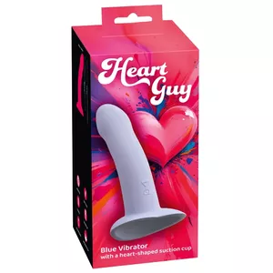 Vibrators you2toys Heart Guy Blue — silikona, ūdensizturīgs, kopējais garums 17 cm, ievadāmais 16 cm, Ø 3,8 cm, 10 vibrāciju režīmi, uzlādējams