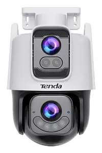 Уличная IP-камера видеонаблюдения Tenda RH9-WCA купольная проводная и беспроводная 2304 x 1296 пикселей с двумя объективами Wi-Fi белая