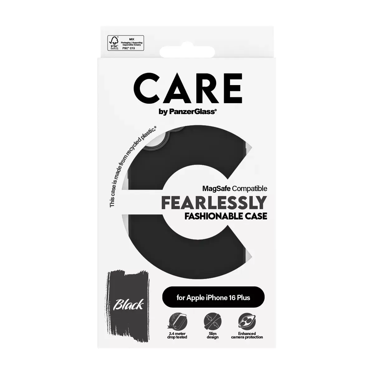 Чехол PanzerGlass CARE by Fashionable Case Black iPhone 16 Plus Photo 3