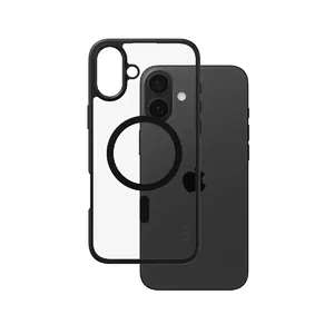 Чехол PanzerGlass CARE by Flagship Case Прозрачный Urban Combat Черная рамка MagSafe iPhone 16 Plus