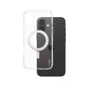 Чехол PanzerGlass CARE by ® Feature Case Прозрачный с Серебряной Подставкой и MagSafe для iPhone 16 Plus