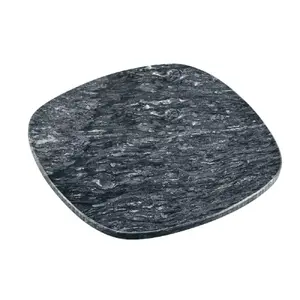 Serving plate KESPER DE7638410 25×25×1 cm Marble finish